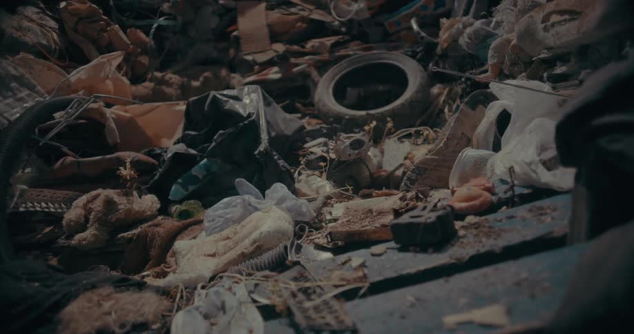 The dump is full of trash