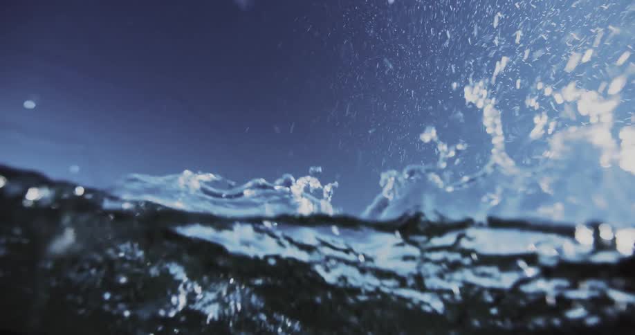A clip of a water droplet