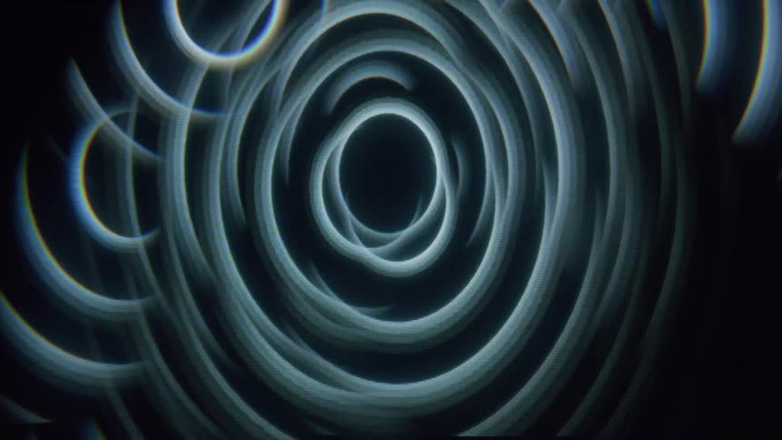 Psychedelic and hypnotic circus in abstract movement