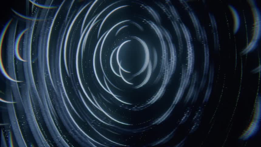 A clip of a glowing abstract light