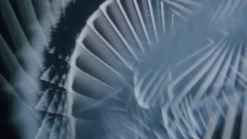 Abstract spiral lines pattern against a black background