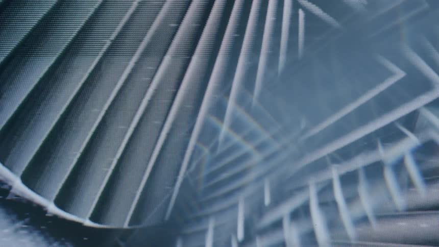 A spinning pattern of overlapping lines radiating outwards