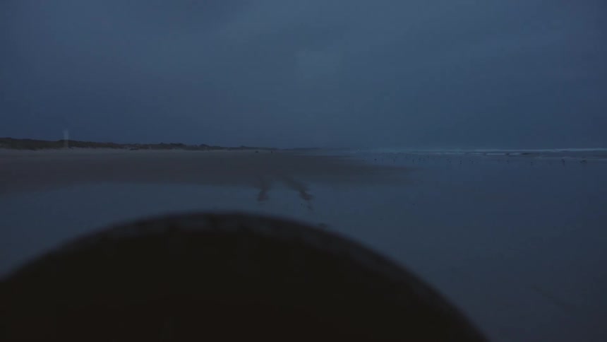 View of a beach at sunset