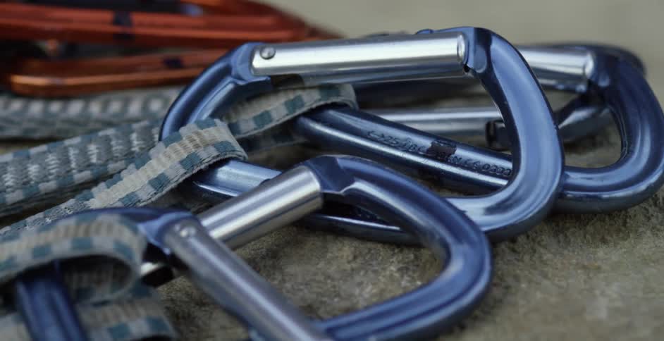 Close up of rope and hooks