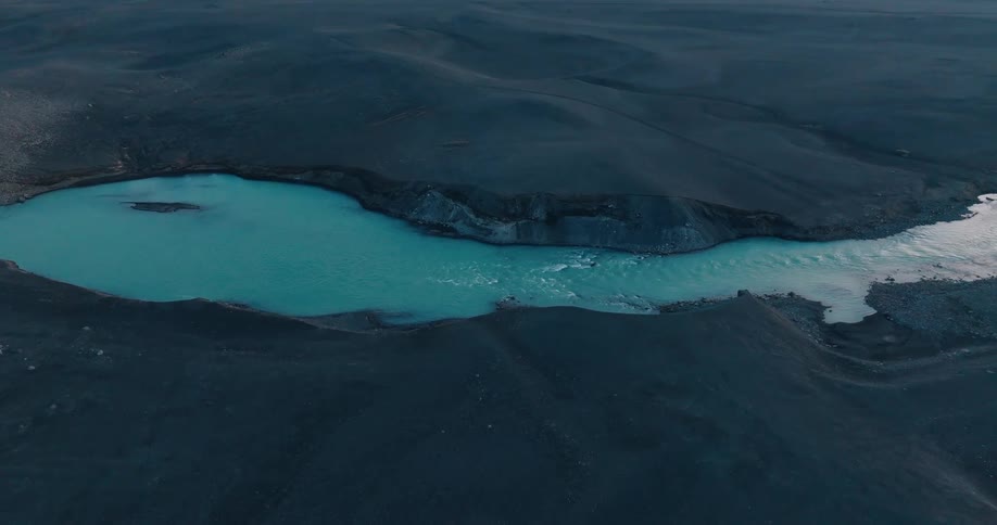 An aerial clip of a wide horizon