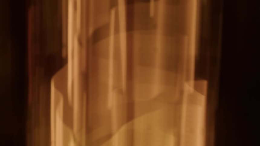 Abstract reflection of a flickering light