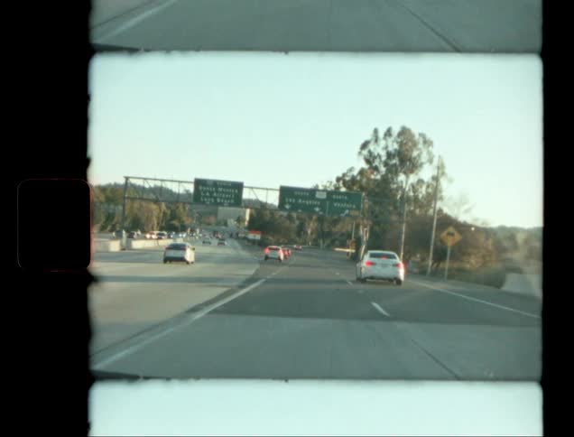 Traffic moves on the highway