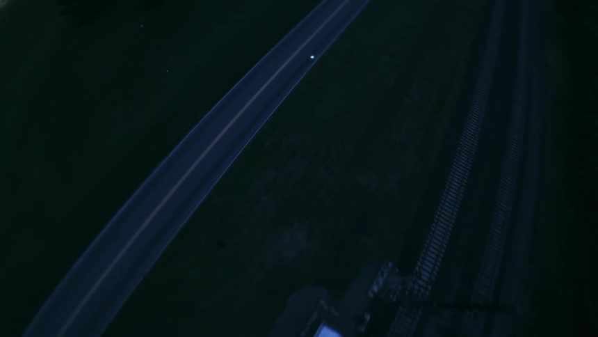 A clip of a tarred road in nature