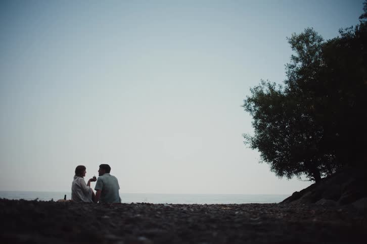 A clip of two couples sitting together