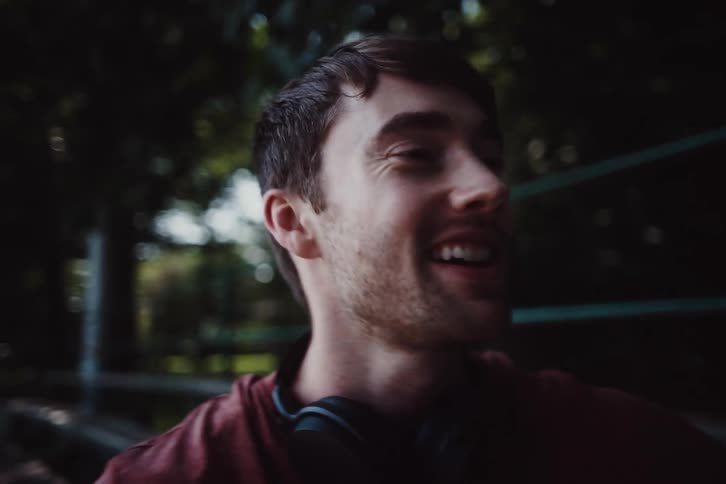 A clip of a guy having a conversation