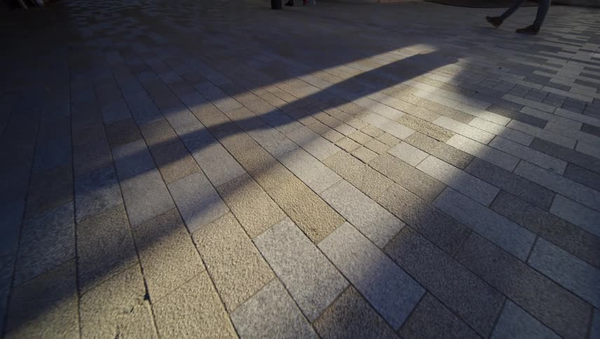 A clip of a brick floor