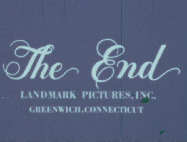 Classic the end title card with a vintage cursive font