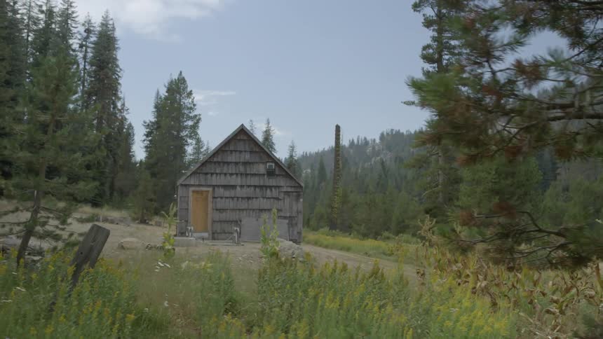 Small building sitting in the wilderness