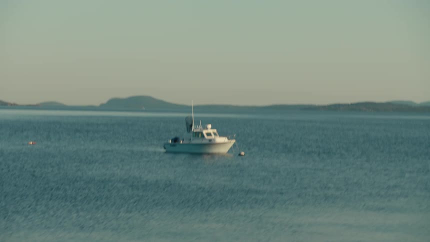 Two small boats in a calm sea