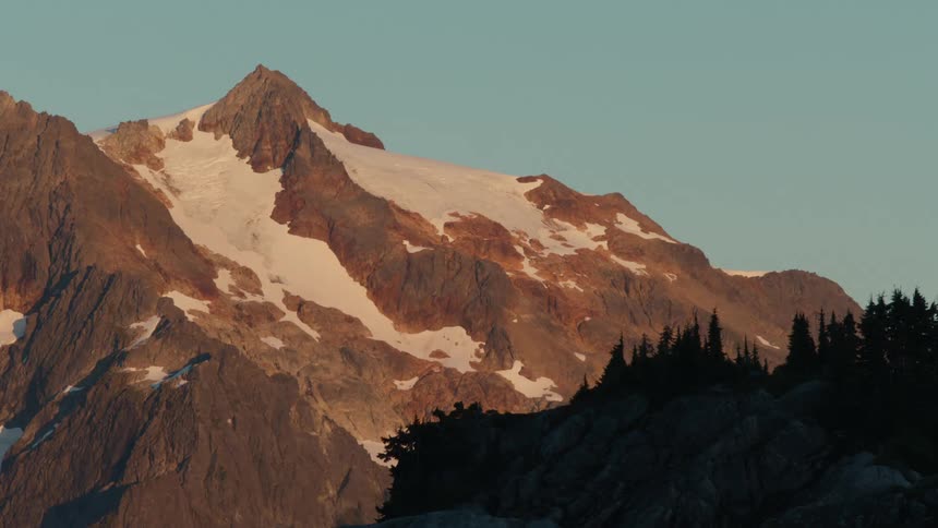 A clip of the mountain slope