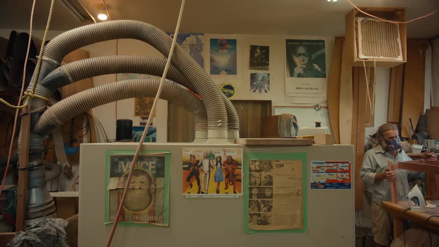 A clip of a male working