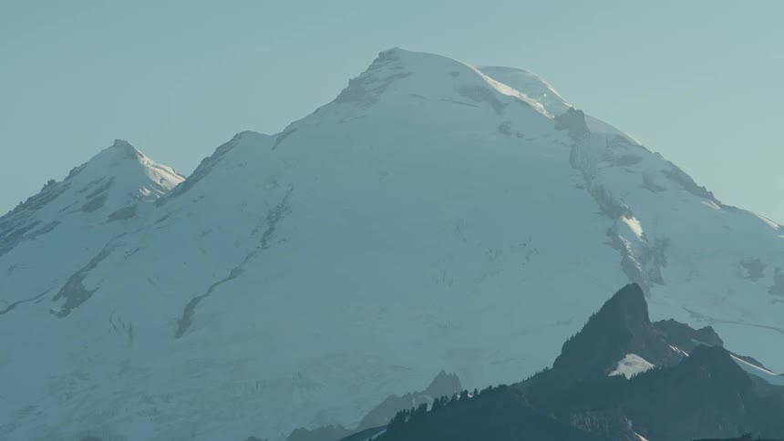 A clip of a ice mountain