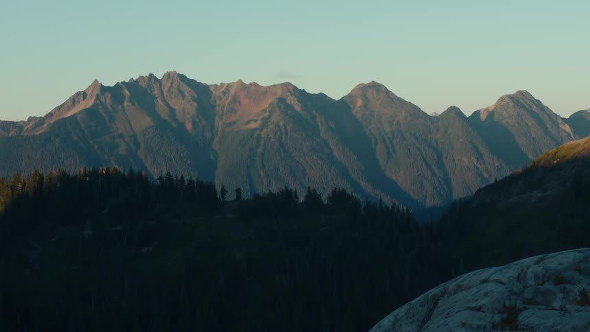Mountain landscape in the morning