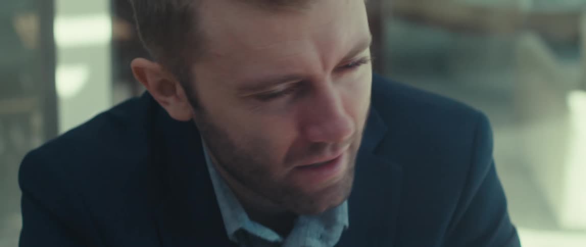A clip of a man in deep imagination