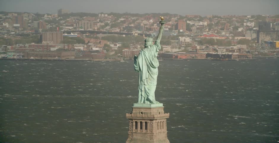 View of the statue of liberty
