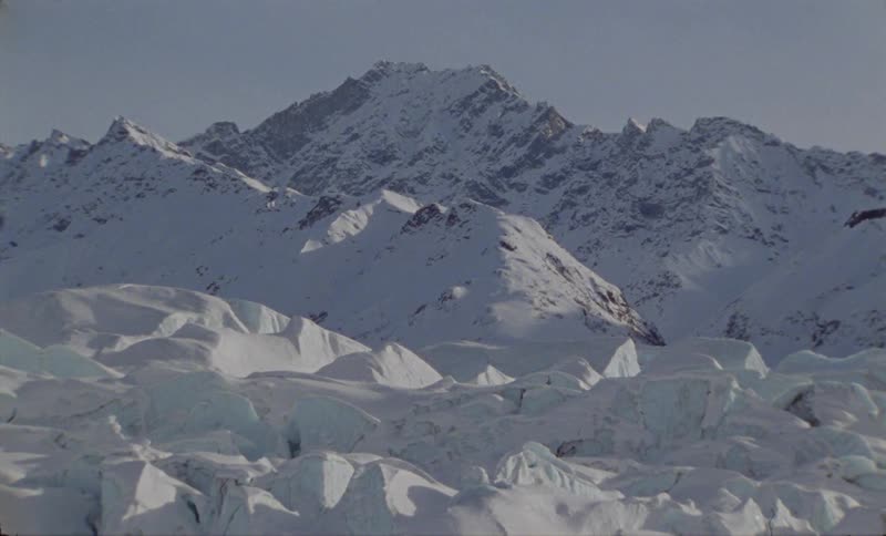 A clip of an ice mountain