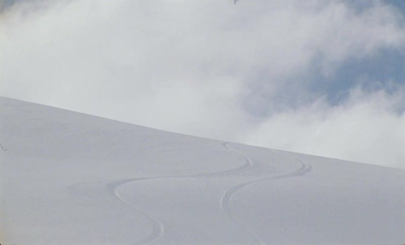 A clip of a snow mountain