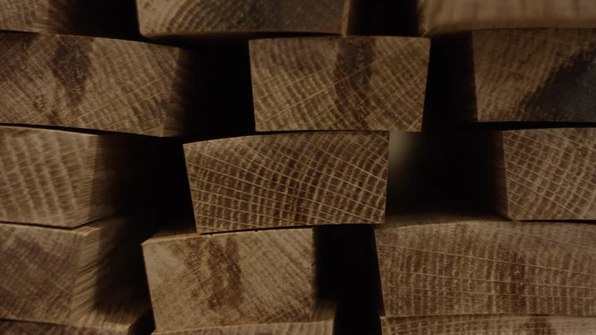 Close up of wooden pegs