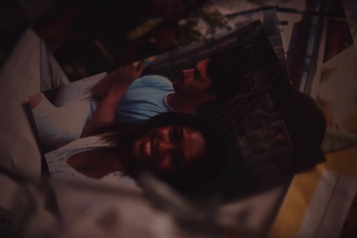 Close up of a photograph of a man and a woman
