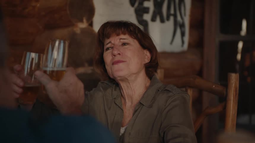 A clip of people sharing a toast