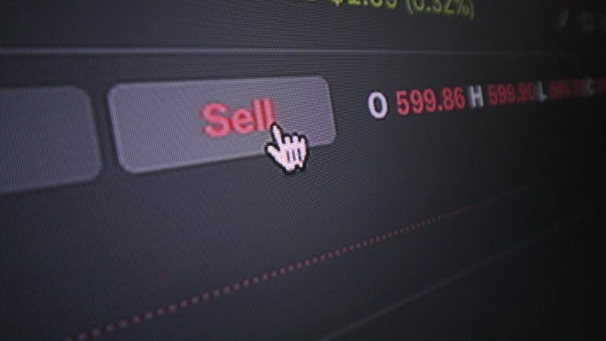 An image of a trading app