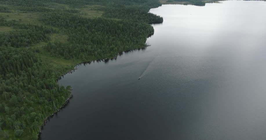 An aerial clip of a coastal area