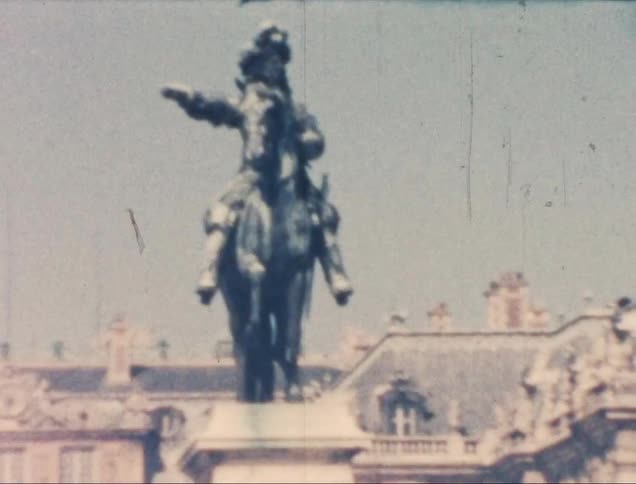 A zoomed footage of a sculpture