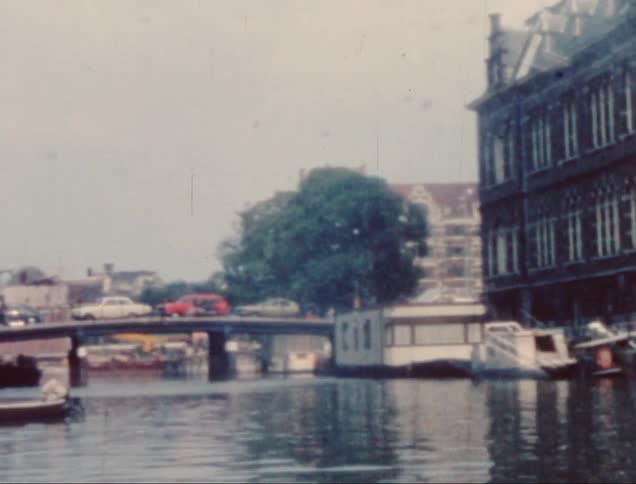 A clip of a lake in the city