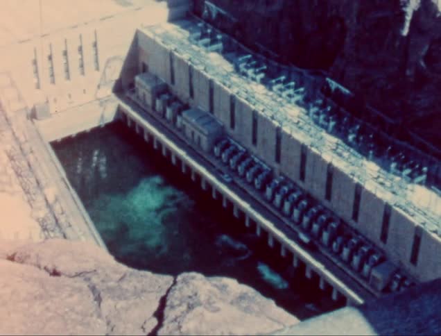 Top view of a power plant