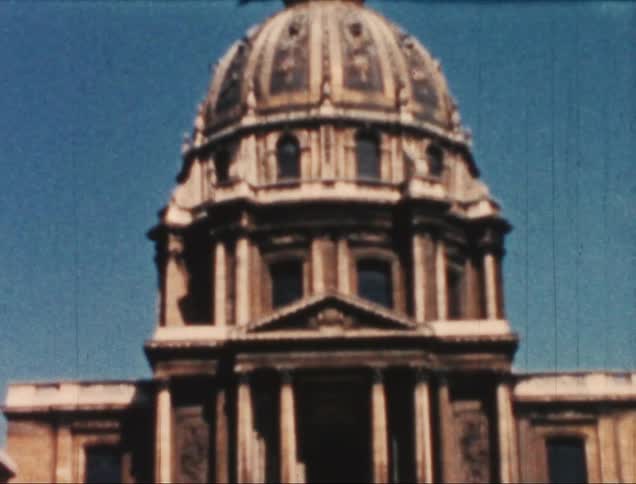 Classic exterior architecture with a dome in the center