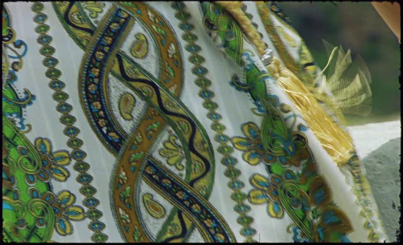 Close up of a dress on a womans body