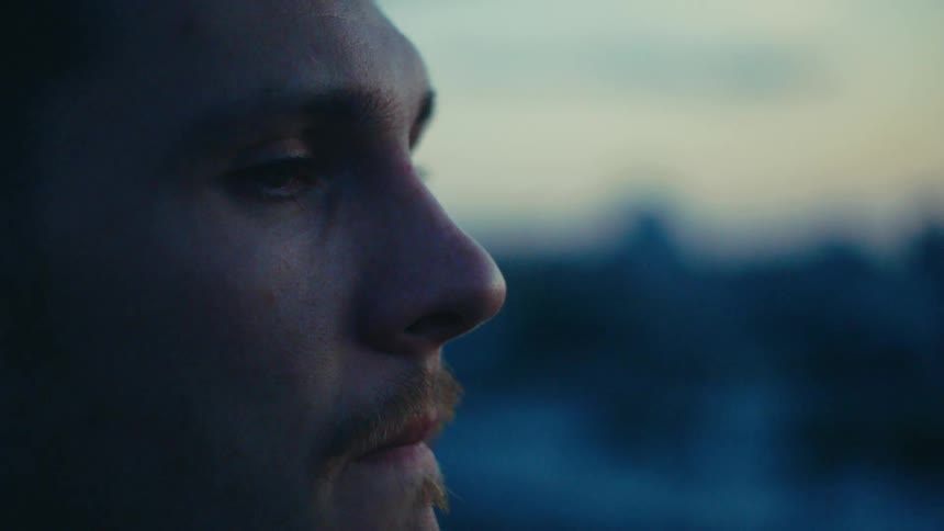 A close up footage of a man in deep thought