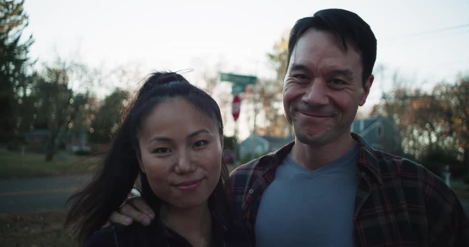 Happy couple of a man and a woman