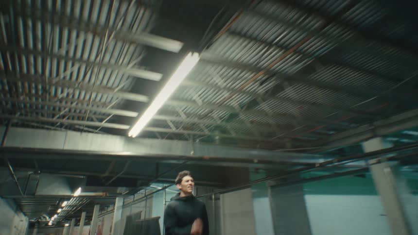 A clip of a person running