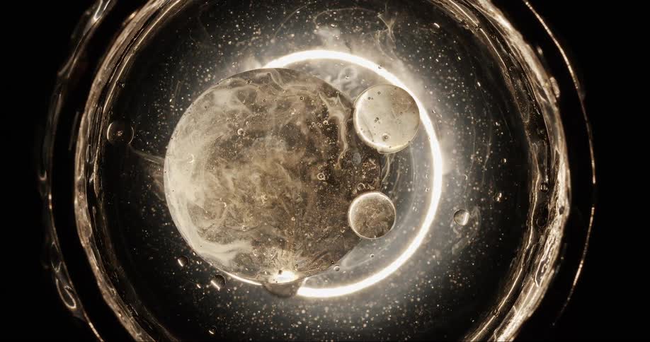 Moon and planets rotating counter clock wise in orbit