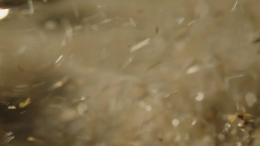 A close up clip of sea sand