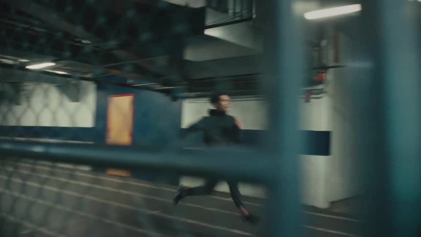 A clip of a person running