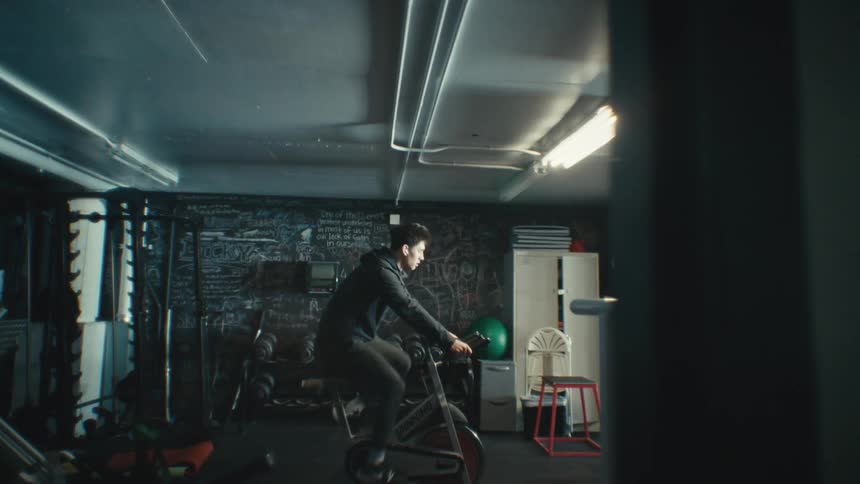 A footage of a person exercising