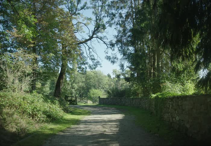 A gate is at the end of the trail