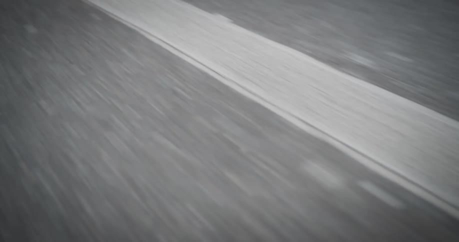 A white line is painted on the road