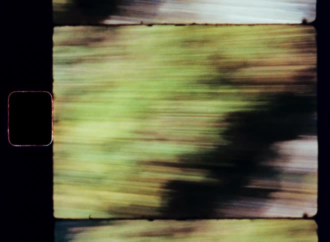 Moving view of a rock wall