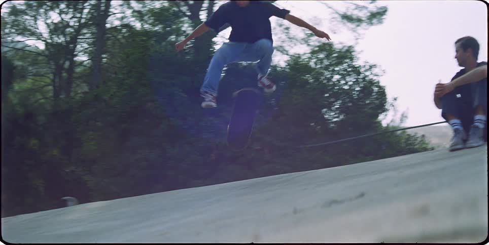 A clip of a person skateboarding