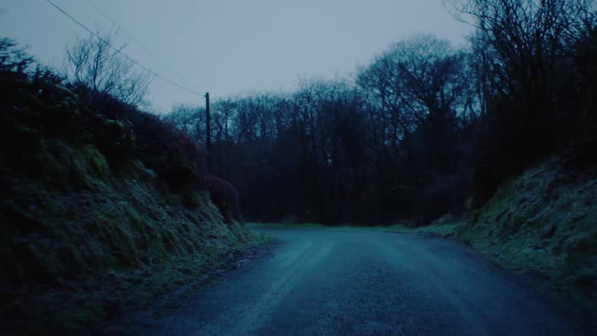 A footage of a road in a rural area