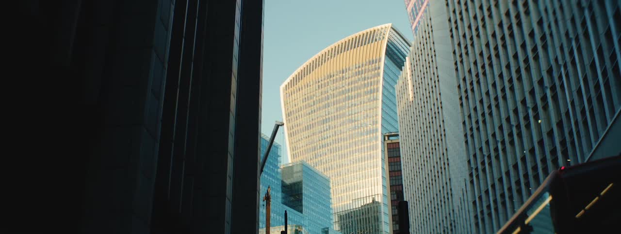 Panorama of skyscrapers in a metropolis