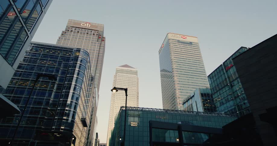 Tall buildings fill the sky of the city